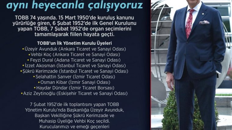 TOBB 74 Yaşında 